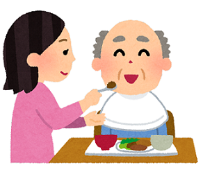 ヘルパーによる食事介助